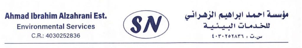 مؤسسة احمد ابراهيم الزهراني للخدمات البيئية